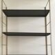 Black brown metal String Shelf