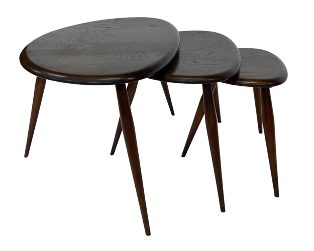 Ercol nesting tables side tables design set