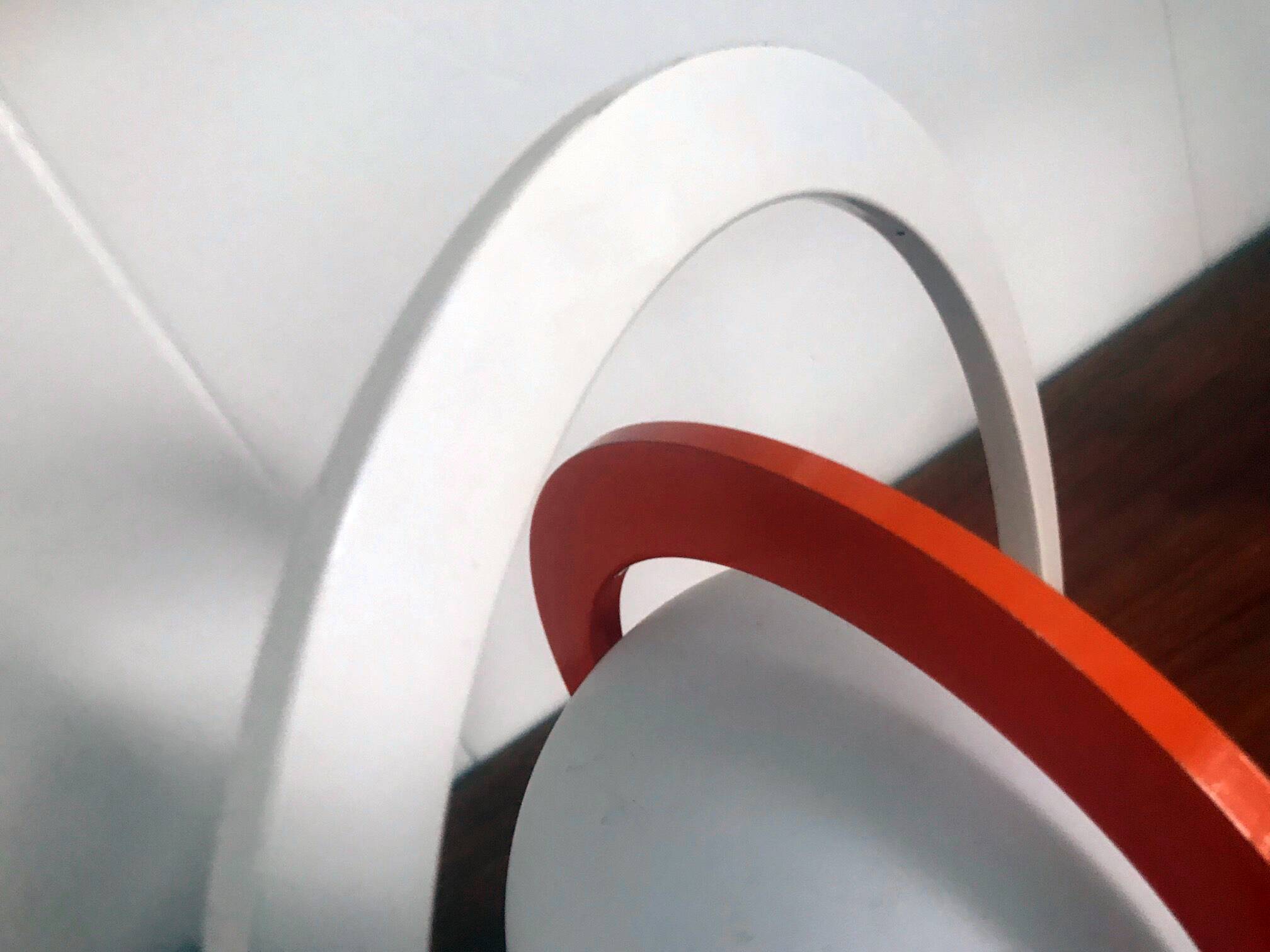 Pair of Vintage Table Lamps • Saturn • Steel and Glass • Space Age • 1960