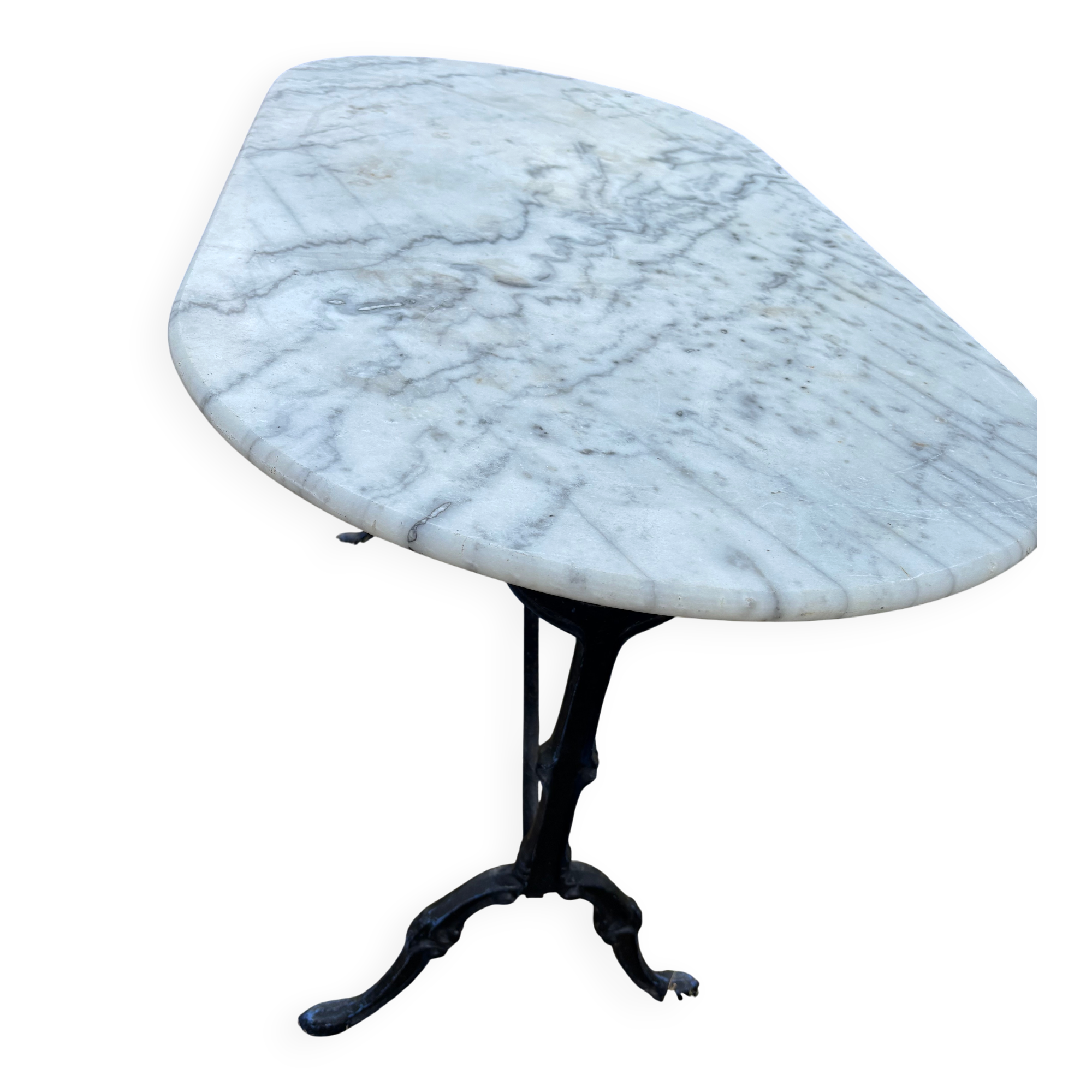 Vintage oval marble table
