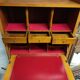 cherry wood secretary with lyre base from the 50s-60s
