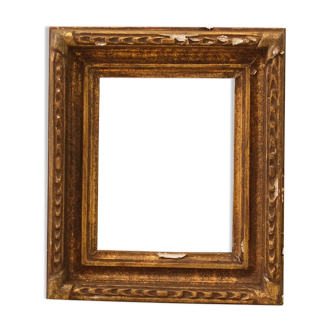 Gilded painted plaster frame