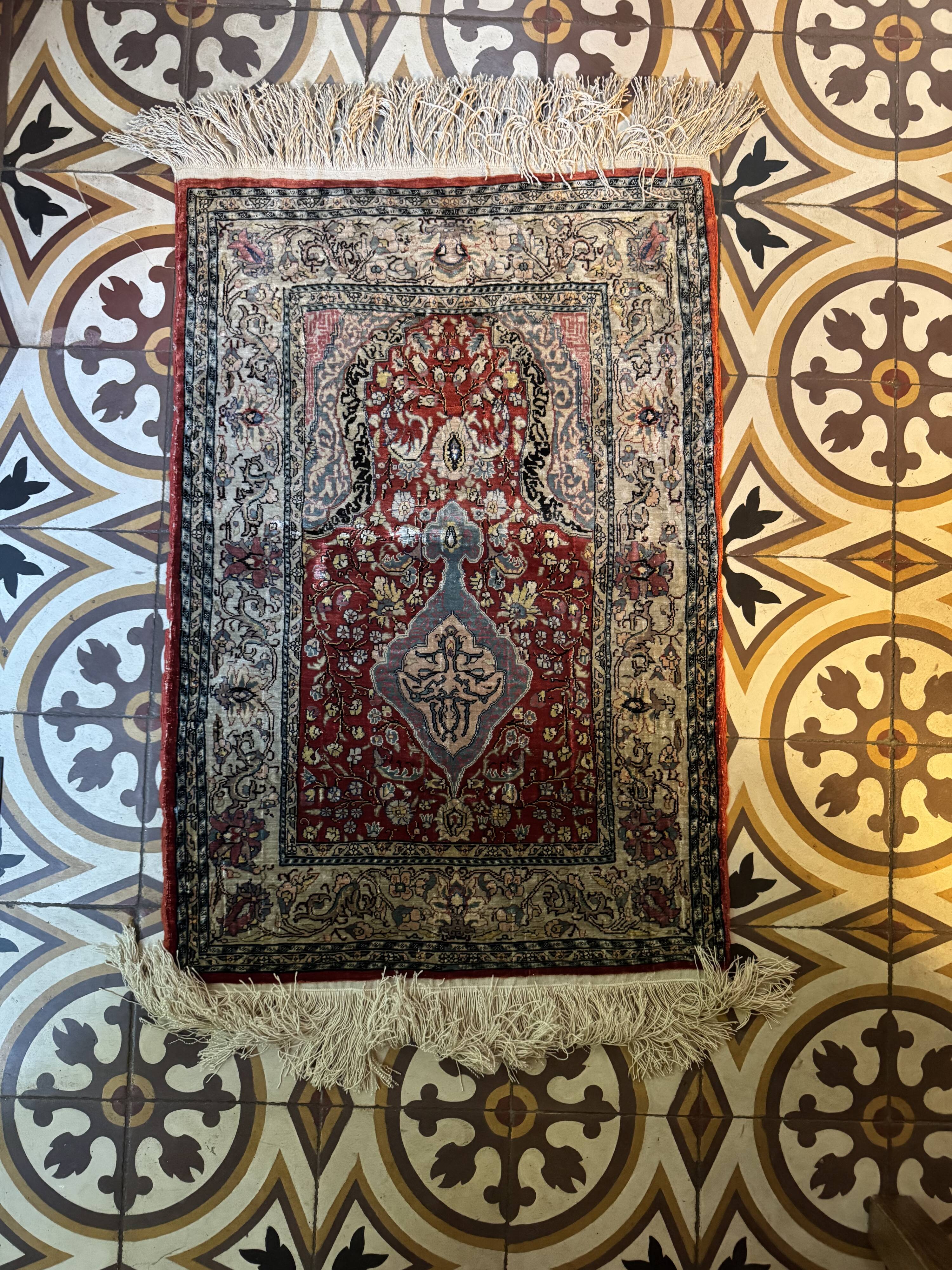 Tapis Hereke en soie