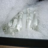 11 glass art deco knife holder/rest