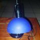 Table lamp chromed metal and glass globe used