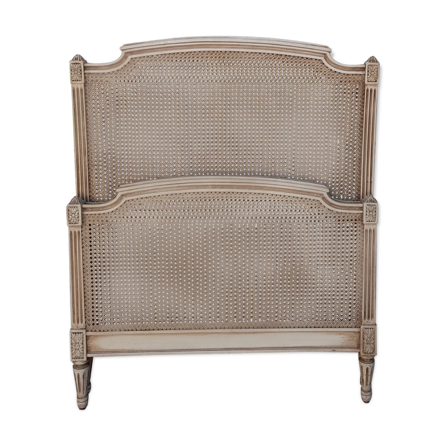 Louis XVI style bed in cannage 1900