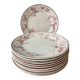 Series of 10 flat plates Terre de Fer Poincelet-Masquelier