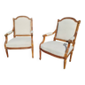 Paire de fauteuils anciens style louis xvi