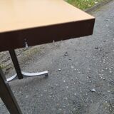 Healing bistro table formica orange iron foot