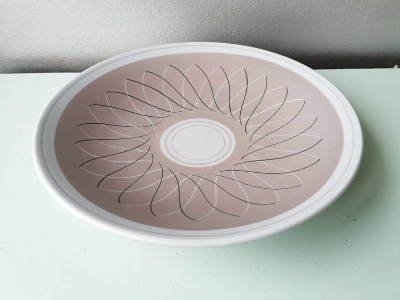 Vintage pottery decoration bowl Poole England, 1950