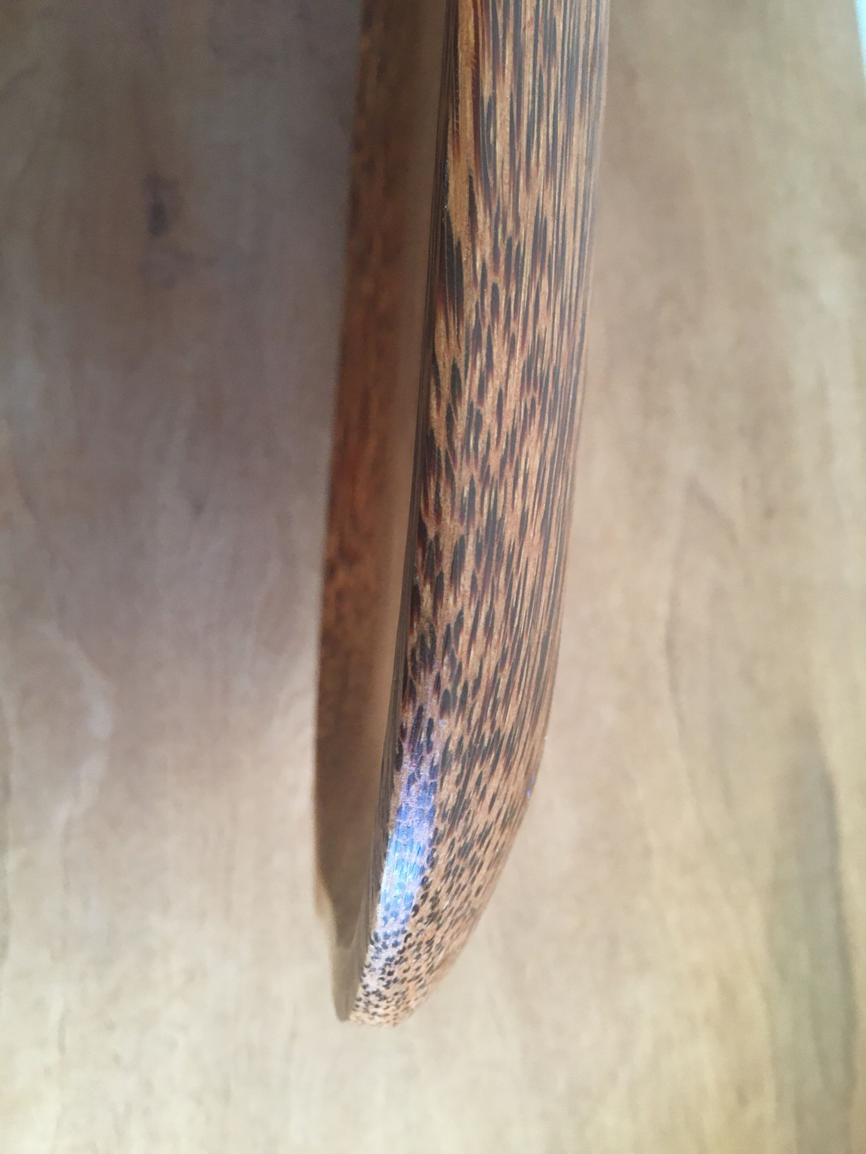 Wooden presentation dish coconut tree