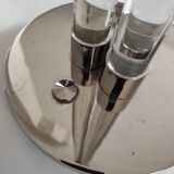 Modernist floor lamp in acrylic glass and brass 1950s