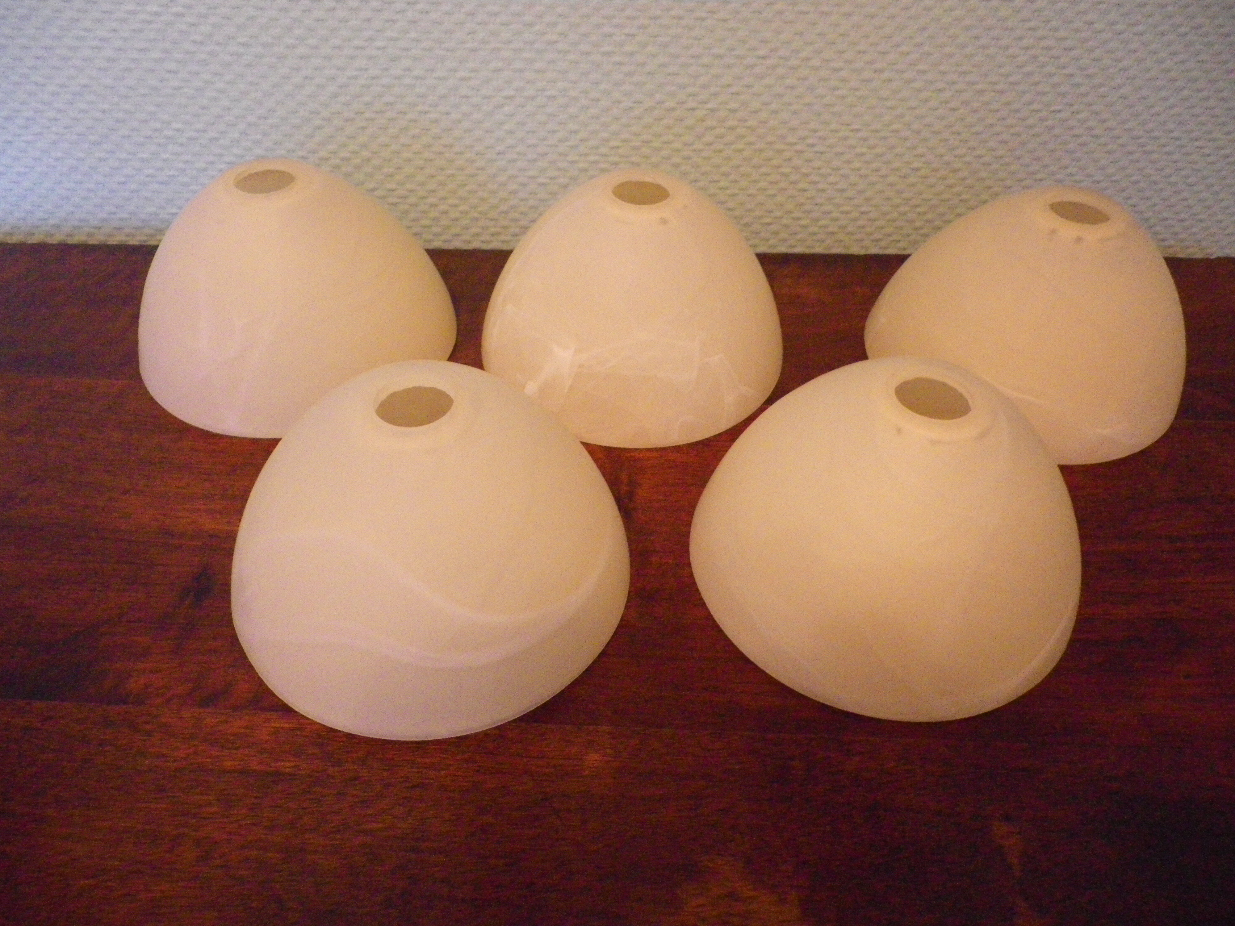 5-branched pendant light from the 70s, Honsel, Germany