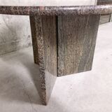 Vintage coffee table in gray granite 70s