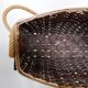 Vintage wicker and metal magazine rack - 1960s