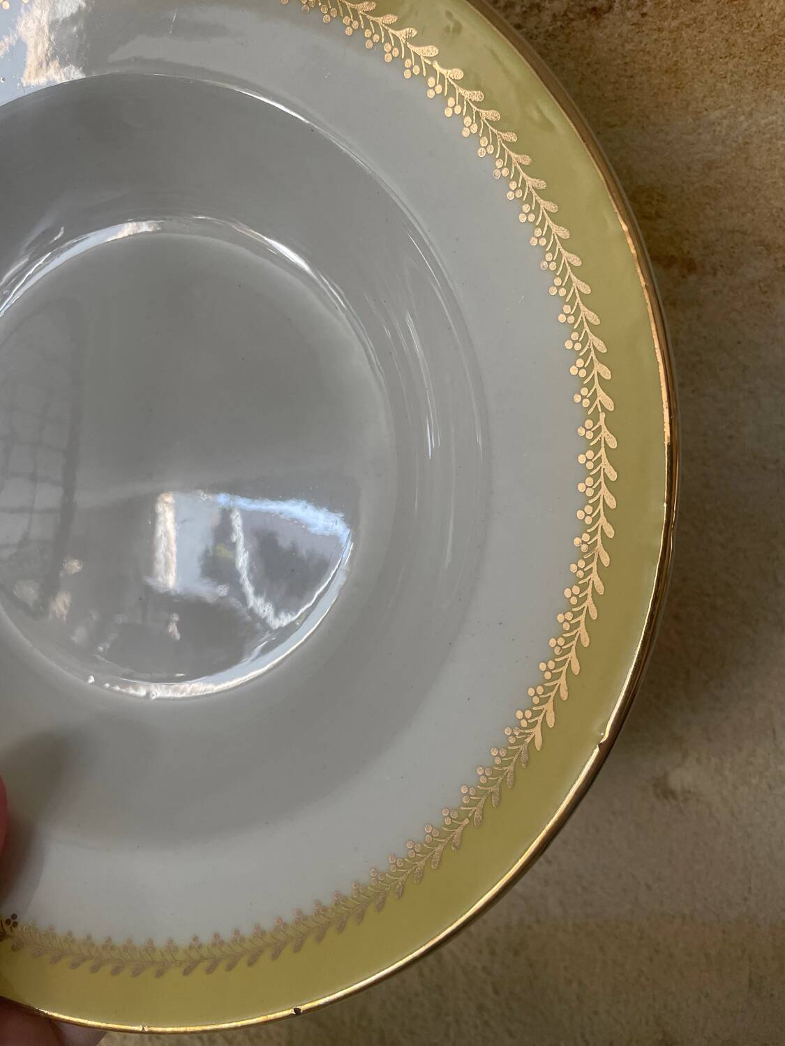 6 Biarritz earthenware soup plates