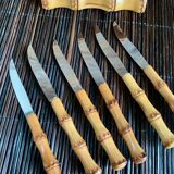 6 petits couteaux bambou