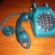 Telephone clavier bleu foncé 1970
