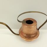 Copper and brass watering can