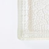 Square trinket bowl in tempered glass, 50s