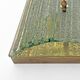 Pair of Modern Brass and Murano Glass Grit Sconces