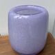 Vase Lancel en verre moucheté mauve