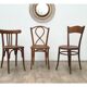 3 wooden bistro chairs