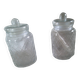 Set of 2 glass candy boxes