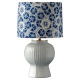 Royal Delft blue and white ceramic table lamp, handmade in the Netherlands, made to order.
