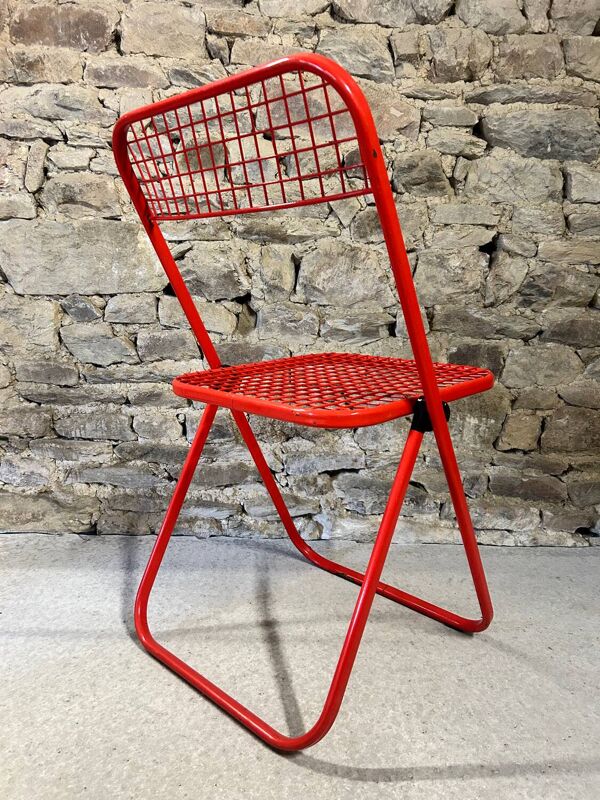 Chaise pliante Talin vintage 1980