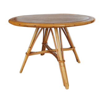 Table basse en rotin