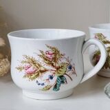 Set of 2 kg luneville polychrome cups