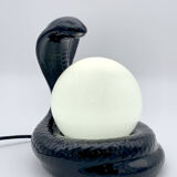 Black ceramic cobra lamp