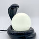 Lampe cobra en céramique noire