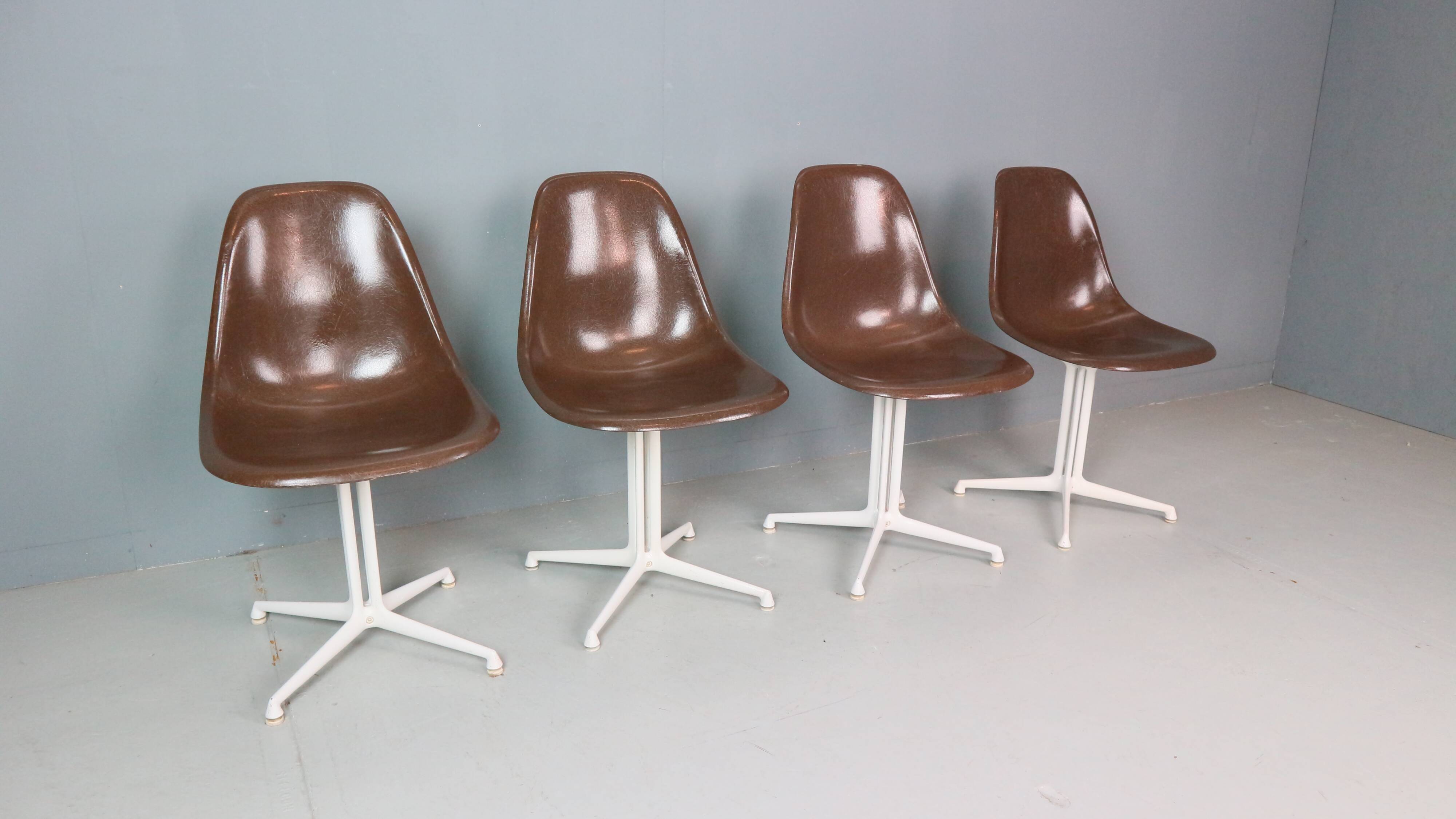 Charles & Ray Eames Set of 4 "La Fonda" Chairs for Herman Miller, 1960