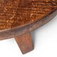 Brutalist oak coffee table / heavy weight 75 kg / 1960s