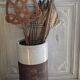 Vintage cracked ceramic umbrella holders