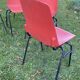 Set of 6 vintage red Fantasia chairs from the 1960s