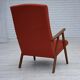 1970s, Danish highback armchair, furniture wool, teak wood, oak wood.