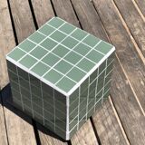Cube ceramic side table