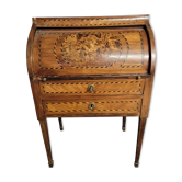 Vintage cylinder desk Louix XVI