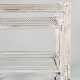 French neoclassical style nest of bar carts, 1960s.