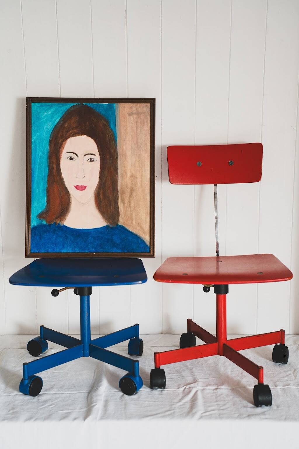 Pair of children's office chairs by Jørgen Rasmussen for Kevi