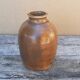 Brown vase signed Barotte