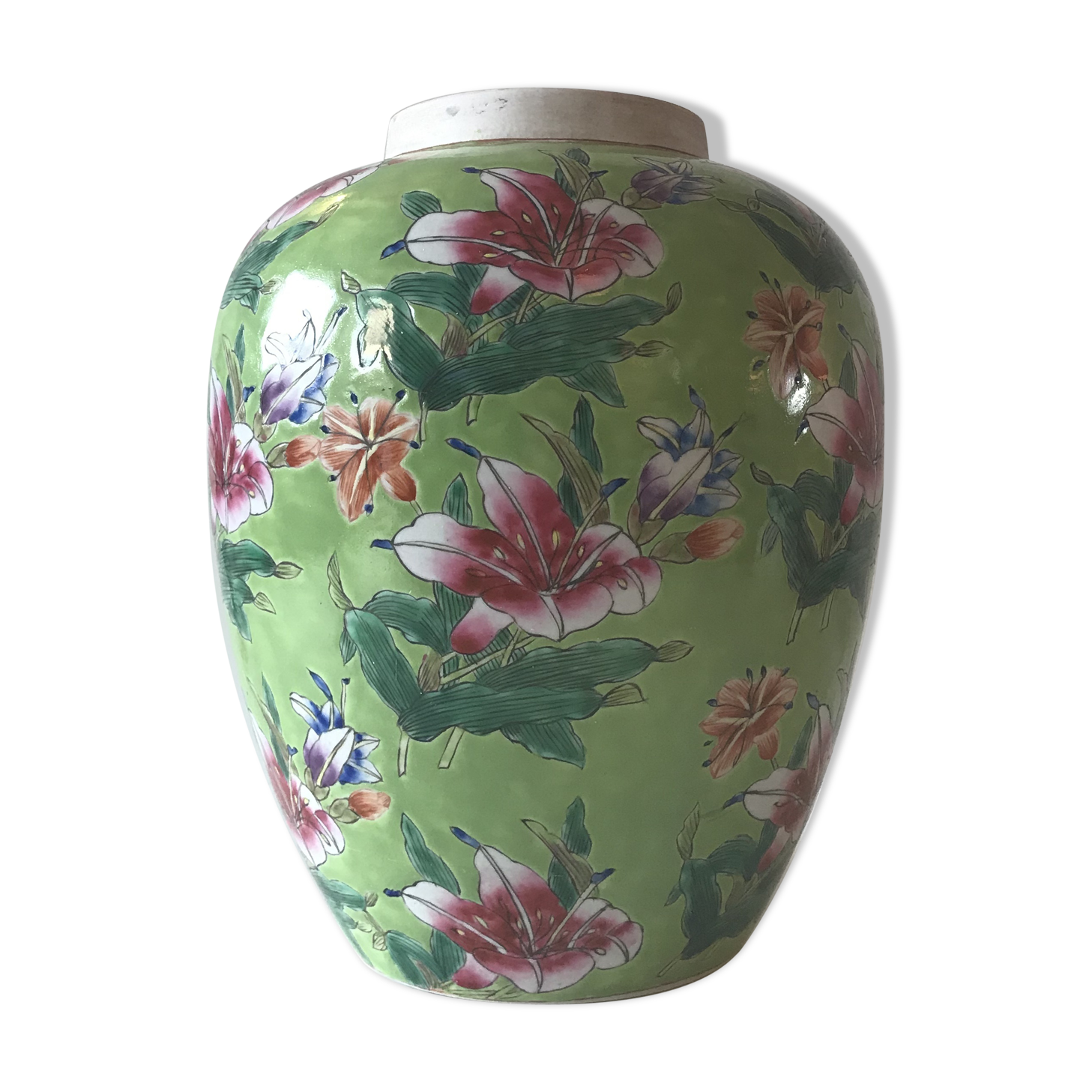 Large floral vase