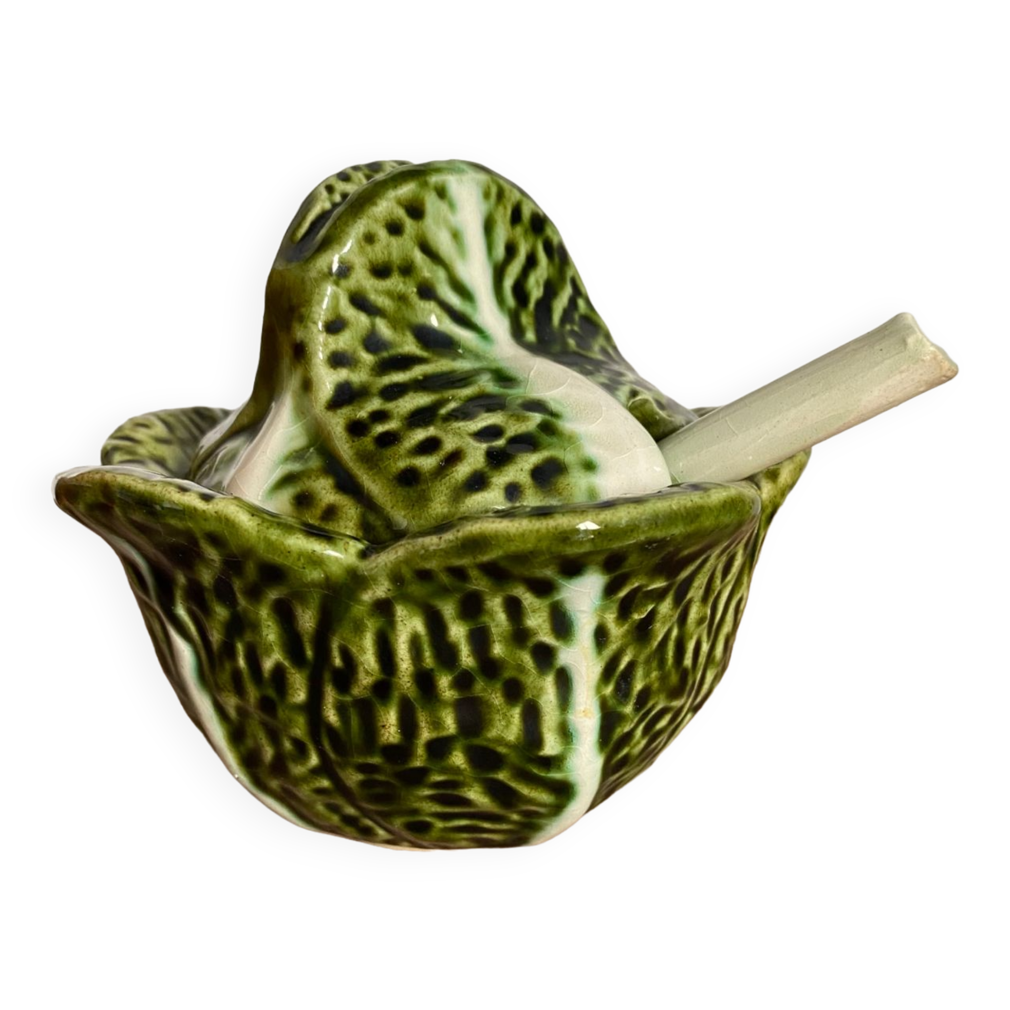 Slurry gravy boat with its spoon