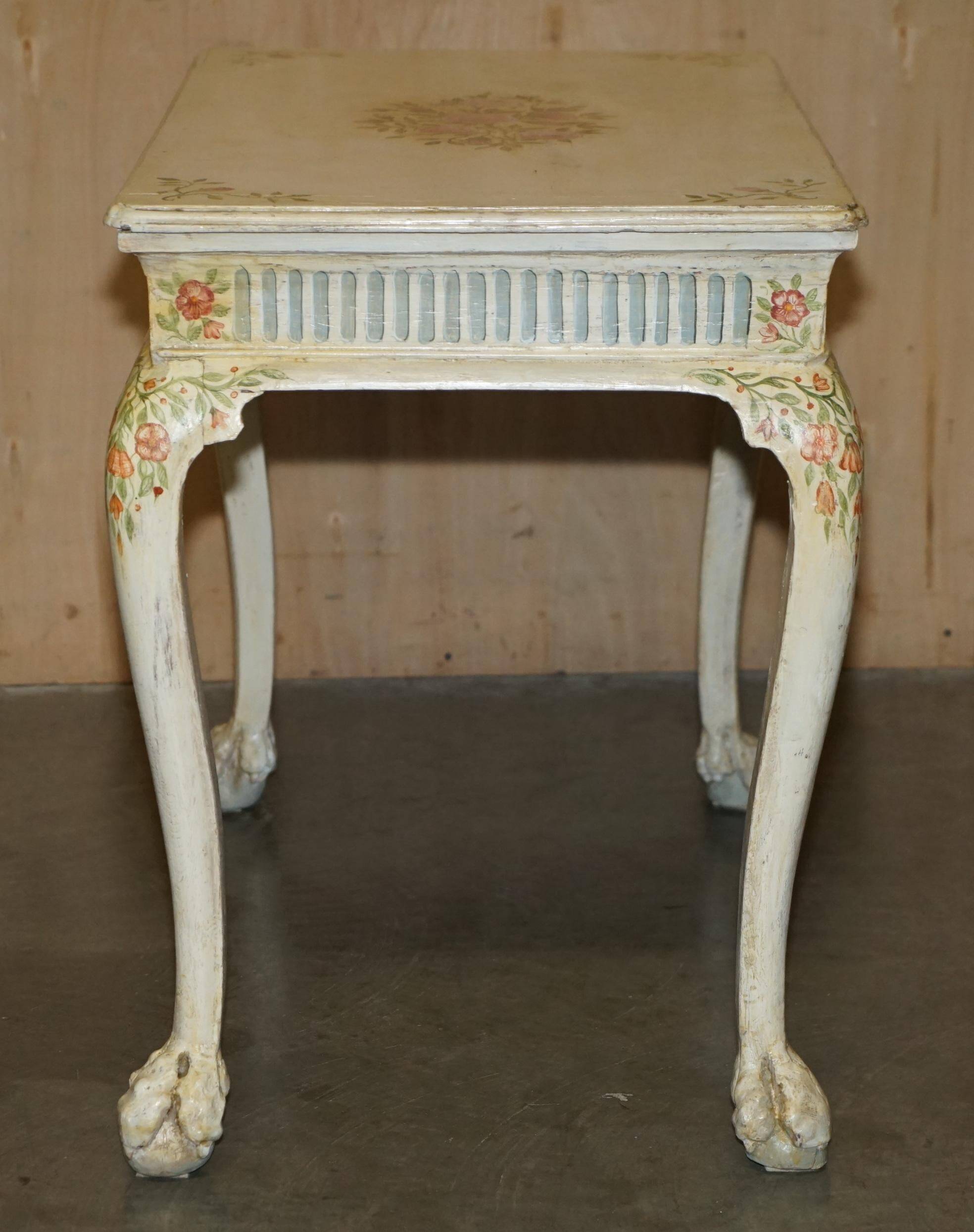 Victorian Georgian style bureau, hand-painted circa 1860.