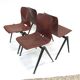 Vintage set of four Galvanitas S22 school chairs in the Netherlands