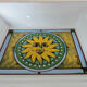 Ashtray "sun" porcelain 80s