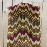 4 chaises de style Louis XIII en bois tournés et velours